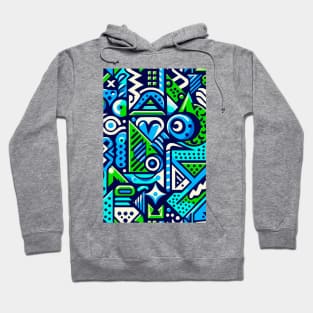 Abstract Colorful 90s Pattern Hoodie